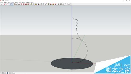 sketchup怎么画一个简单的灯泡模型?6