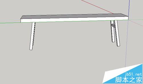 SketchUp怎么设计长腿板凳?8