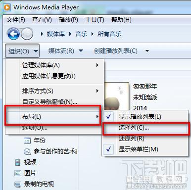 windows media player能看歌曲的详细内容吗该怎么操作1