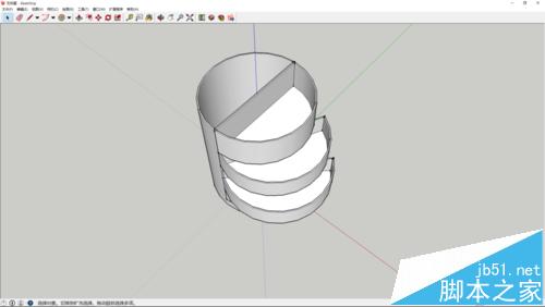 sketchup怎么画一个多功能的三层笔筒?1