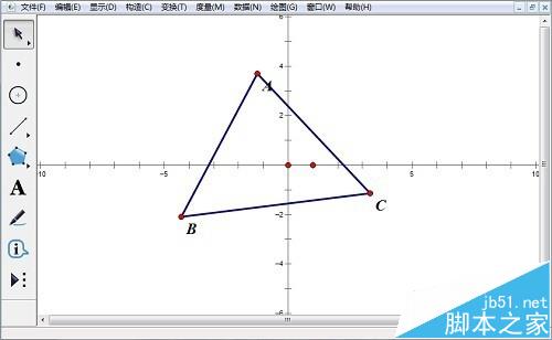 几何画板怎么使用度量直线方程绘制函数图像?1
