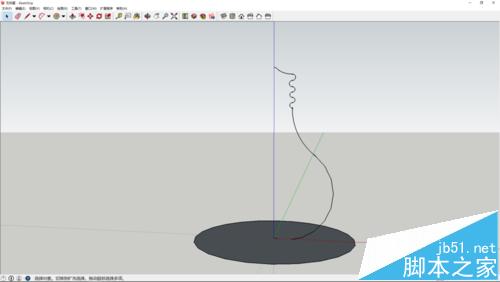 sketchup怎么画一个简单的灯泡模型?7