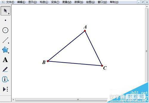 几何画板怎么快速绘制出三角形内心?1