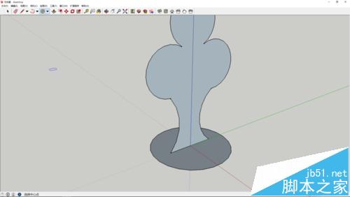 sketchup怎么画一个简单的蘑菇云简单模型?11