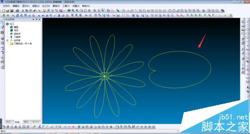 CAXA怎么绘制有规律的曲线? CAXA绘制花朵的教程6