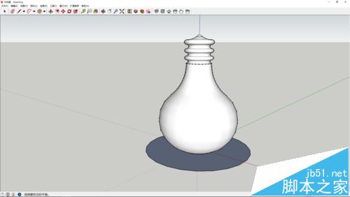 sketchup怎么画一个简单的灯泡模型?11