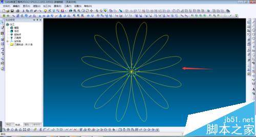 CAXA怎么绘制有规律的曲线? CAXA绘制花朵的教程4