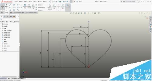 solidworks怎么绘制红色的心形曲面模型?3