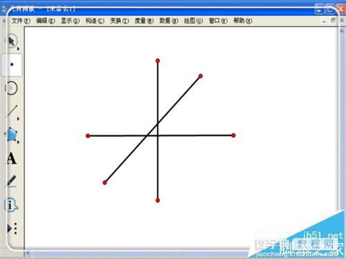 几何画板怎么选中图形中的点?5