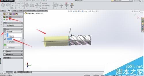 solidworks怎么使用扫描命令绘制铣刀?8