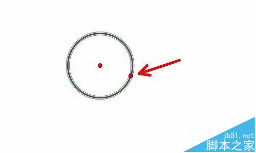 几何画板怎么绘制两个外相切的圆并标注?4