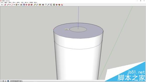 sketchup怎么绘制5号电池模型? sketchup电池建模的详细教程5