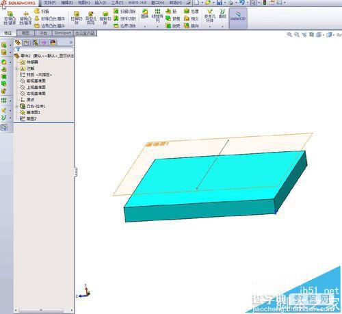 solidworks中怎么分割面?8