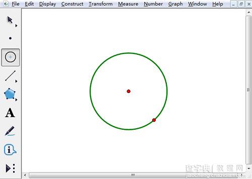 如何利用几何画板绘制半圆？几何画板制作圆台/度量圆半径/度量圆的周长步骤12
