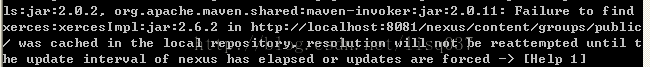 解决maven执行命令时提示：cached in the local repository的解决方法小结1