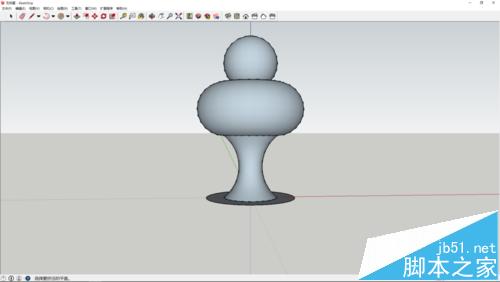 sketchup怎么画一个简单的蘑菇云简单模型?12