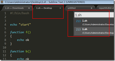 sublime text2 使用技巧心得小结2