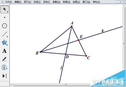 几何画板怎么快速绘制出三角形内心?3