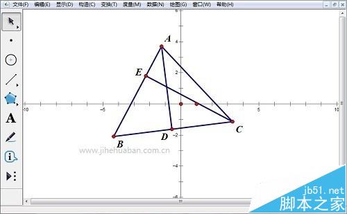 几何画板怎么使用度量直线方程绘制函数图像?2