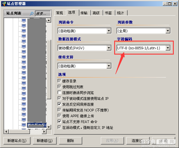 FileZilla 中文乱码或不显示处理办法1