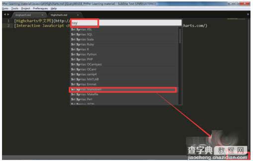 Sublime Text 3怎么设置为Markdown编辑器?8