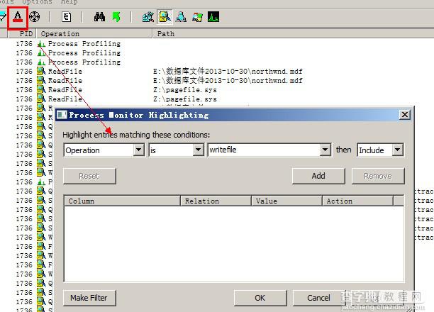 怎样使用Process Monitor来监视SQLSERVER的logwrite大小19