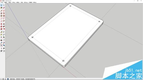 sketchup怎么绘制百度砖相框模型?6