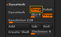 ZBrush怎么使用Dynamesh功能对模型进行重建细分?2