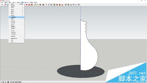 sketchup怎么画一个简单的灯泡模型?9