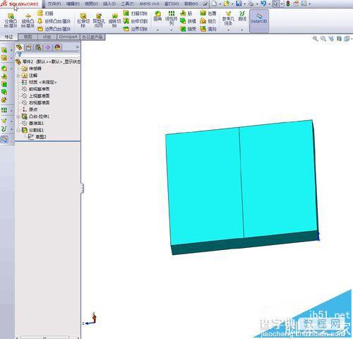 solidworks中怎么分割面?13