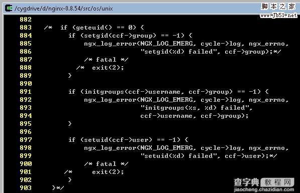 nginx 0.8.54/1.0.0 在cygwin环境下的编译（包括 nginx_mod_h264_streaming-2.2.7）2