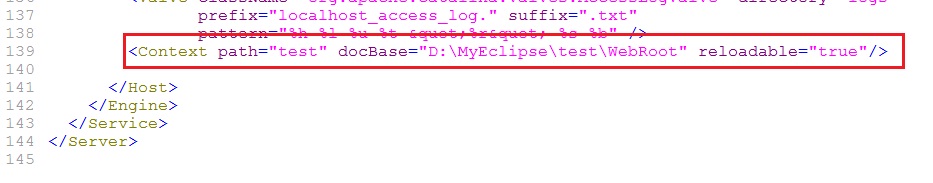 MyEclipse10和Tomcat7运行Web页面的配置方法3