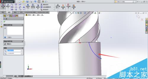 solidworks怎么使用扫描命令绘制铣刀?10