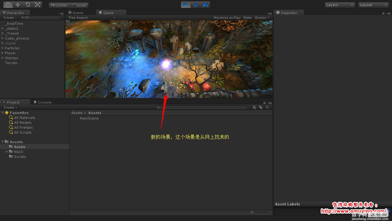 Unity3D 使用 WWW 加载场景并显示进度条5