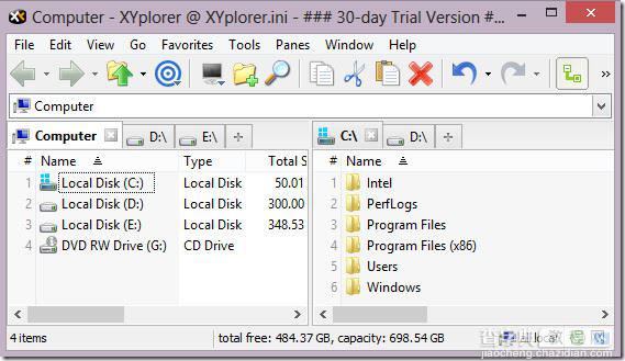 XYplorer 实用技巧：双栏与标签(图文)1