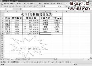 Excel电子表格里添加自定义图形的技巧2