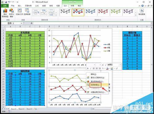 Excel2010怎么制作分层折线图? excel分层折线图的制作方法9