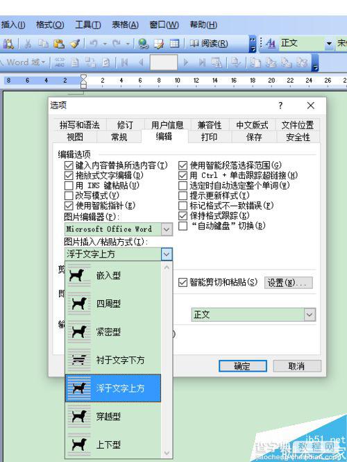 word2003怎么修改插入图片的默认值?5