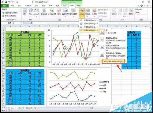 Excel2010怎么制作分层折线图? excel分层折线图的制作方法21