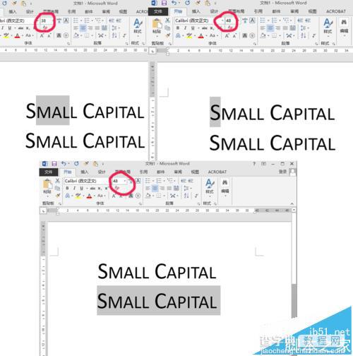 word怎么设置小型大写字母small capitals?1