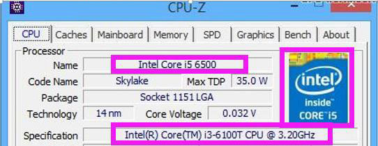 CPU-Z怎么看参数 利用CPU-Z检测电脑CPU型号方法全面图解4