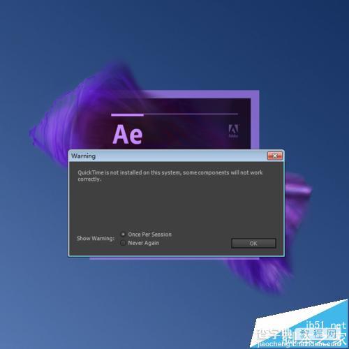 AE启动错误提示没有quicktime插件该怎么办?1