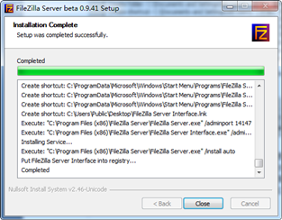 Filezilla Server FTP服务器安装操作手册12