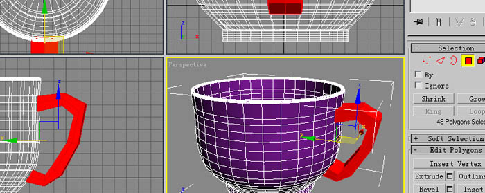 3DS Max制作茶杯模型教程（旋转+多边形建模）18