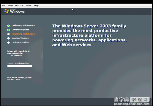 IBM X3650 M3服务器安装windows 2003的方法45