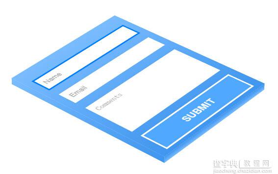一款利用纯css3实现的超炫3D表单的实例教程1