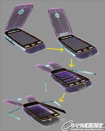 3dmax教程:变形金刚手机模型制作过程32