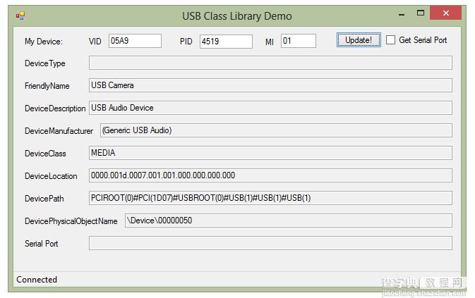c#检测usb设备拨插类库USBClassLibrary分享1