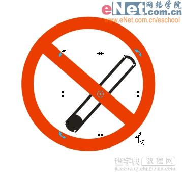 Coreldraw教程：绘制“禁止吸烟”的标志13