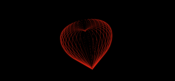 HTML5制作3D爱心动画教程 献给女友浪漫的礼物1